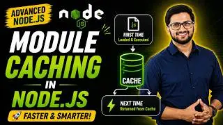 Nodejs Tutorial 20: Module Caching | Advanced Nodejs