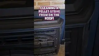 How To Easily Clean A Modern Pellet Stove! #shorts