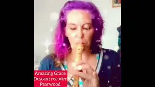 Amazing Grace on Descant Pearwood Recorder Live