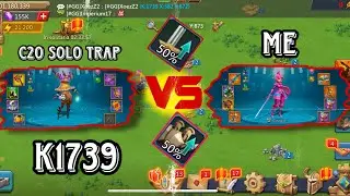 Lords Mobile: k1739 (my baby leader tests c20 solo trap)+ burning online targets