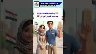 محادثة انجليزية 👨&zwj;🏫 Happy Iraqi Army Day! 🇮🇶يوم سعيد للجيش العراقي! 🇮🇶  #تعلم_الانجليزية #shorts
