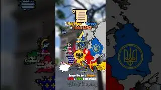 Flag Map of Europe in 1,000 AD | #fyp #mapping #history #geography #map #europe