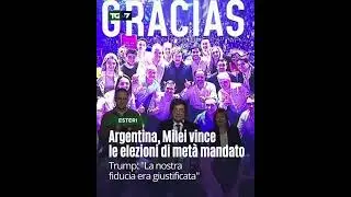 Argentina, Milei vince le elezioni di met&agrave; mandato. Trump: 