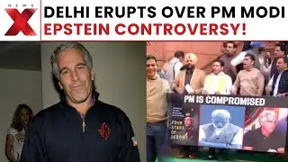 PM Modi Under Epstein Fire: Massive Protest at Jantar Mantar Rocks Capital Over Epstein Controversy!