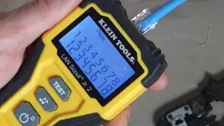 Cat6 female jack install and test #DIY