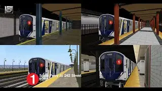OpenBVE NYC Subway IRT Operation: R262 (1) Train from South Ferry to 242 Street