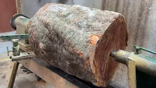 Amazing Woodturning Crazy - Great And Interesting Work Of Carpenter On Wood Lathe