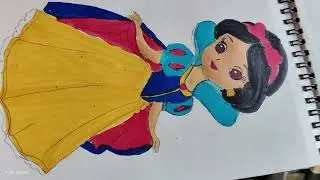 Cartoon painting  #snowwhite 