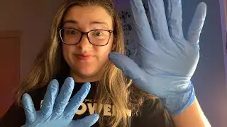unpredictable ASMR feat. tapping, blue latex gloves and hand movements ✨💖