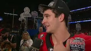 Stetson Bennett emotional interview after defeating Ohio State