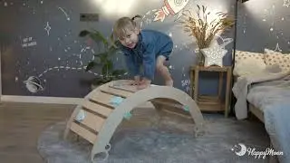 Climbing arch for climber rainbow rocker rocker-arch Montessori toy  climbing toy for toddlers Ramp