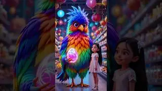 ❤️🦜 Evolution of Bird: Rainbow Bird Delivers a Magic Egg to a Genius Girl 👧🥚✅✨ #cat #cute #love