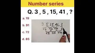 Number series ka ye type aap kitne sec में करोगे#numberseries #railwayreasoning #railway #ntpc #rrb