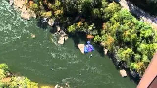Bridge Day 2011 BASE Jumping Double Gainers