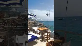 La Scogliera beach club, Positano Italy 🍹 #positano #positanobeach #positanobeachclub #amalficoast