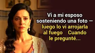 Vi a mi esposo sosteniendo una foto — luego lo vi arrojarla al fuego. Cuando le pregunté…