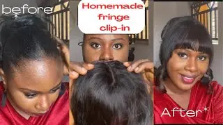 UPDATED! HOW TO MAKE YOUR OWN FRINGE CLIP-IN/ FAKE BANGS WITH SCALP EFFECT