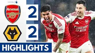 Wolves vs Arsenal 2-2 - Highlights & All Goals - Bukayo Saka & Piero Hincapi&eacute; Goal