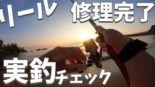 サーフベーシア45ベアリング交換完了後の初釣行！