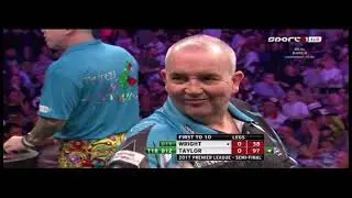 2) Peter Wright vs  Phil Taylor Betway Premier League London 2017.05.18 Előd&ouml;ntő Semi-final