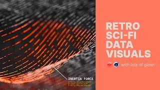 How to make abstract sci-fi data visuals in C4D! #cinema4d #3dtutorial #redshift