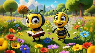 Six Busy Bees Count to Ten | Counting Song for Kids | Nursery Rhymes and Baby Songs