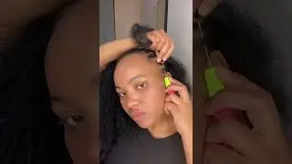 How to crochet natural kinky Afro  hair easily #shorts