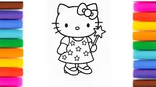 Magical Hello Kitty Fairy Coloring for Kids ✨🎨
