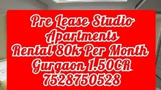 Pre Lease Property 80K Monthly M3M Loft Service Apartments Gurgoan Investment 1.50CR