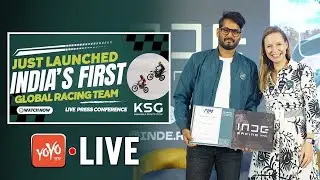 India's First Global Racing Team Press Conference LIVE | Kankanala Sports Group | YOYO TV Kannada LI
