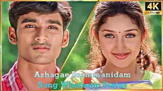 Azhagae Brammanidam Manukodukka Poirunthen Song 4K Whatsapp Status /Without Watermark/@kutty._.edits