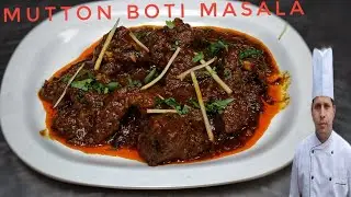 Mutton Boti  Masala  Restaurant Style Mutton  Boti Masala Chef Jabber Negi