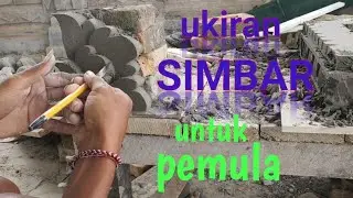 Cara membuat Ukiran Simbar untuk pemula || ukiran Bali