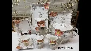 Square Dinner Set/Emboss dinner set /Zeeshan crockery store..
