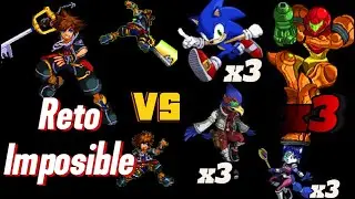 1 vs 3 Retos locos en Super Smash Flash 2 Parte 3