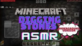 【Minecraft】Digging stones【ASMR】