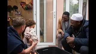 BRITISH BOXING LEGEND DEREK CHISORA AND PUPPY BULLDOGS