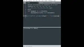 Python : Count occurrences of elements in a list 