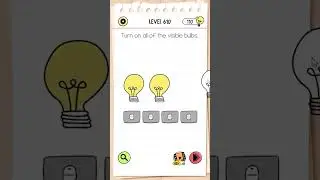 Brain Test All Star IQ Boost Level 610 Turn on all of the visible bulbs #braintestallstar