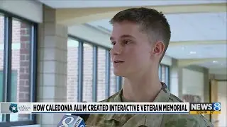 How a Caledonia alum created an interactive memorial wall honoring veterans