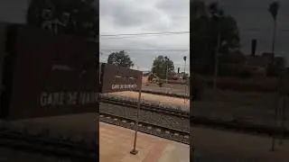 Arrivage en train à Marrakech