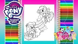 Winter ❄️⛄| rainbow dash, pinkie pie | coloring pages | coloring for kids |learn colors | paint |MLP