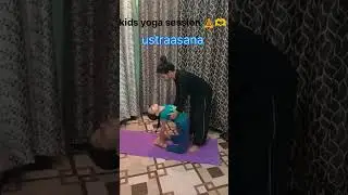kids yoga session 🧘&hearts;️                         #healthy habits #kids fitness#active lifestyle