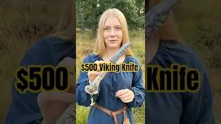 $500 Viking 🤯 Bowie knife | #handmade #trending #viral #craft #blacksmith #blacksmith #diy #usa