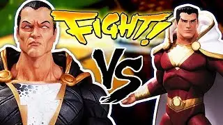 Superhero Battle Shazam vs Black Adam and Flash vs Reverse Flash Pretend Play
