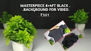 @Masterpiece 8&times;4FT Black Background for video | Black Backdrop Cloth Under 301| Unboxing and Review