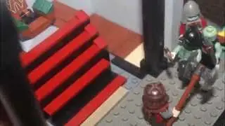 Lego Gimli son of Gloin vs Uruk-hai