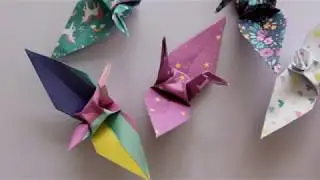 DIY Origami Cranes by Clever Poppy
