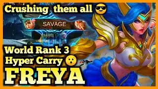 FREYA MOBILE LEGENDS, FREYA BEST BUILD 2020, HYPER CARRY GAMEPLAY, SEASON 17, FREYA SAVAGE, MLBB, ML