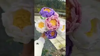 Peony&rsquo;s crochet #peony #crochetflower #peonycrochet